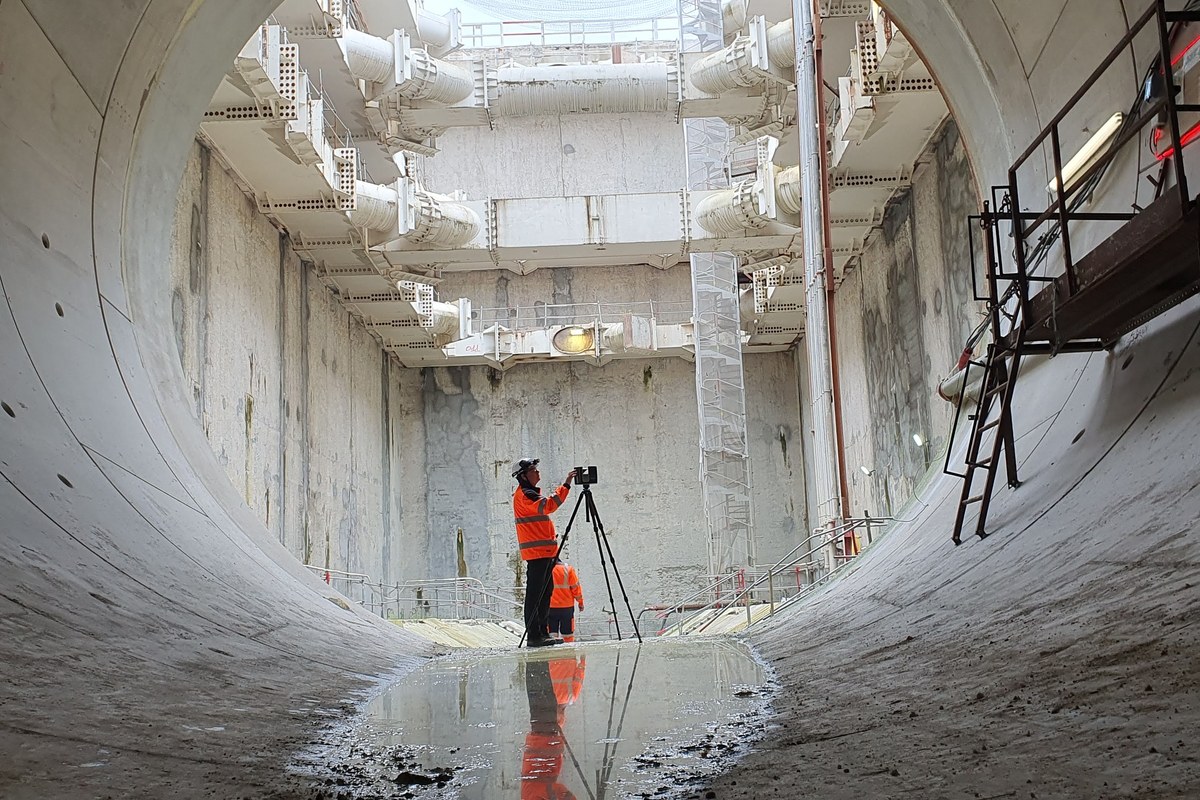 Intervention de relevé scanner laser 3D dans un ouvrage souterrain complexe